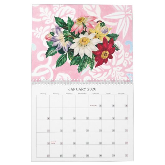  en  Flower Art Kalender (Jan 2026)