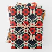  en Folk Patroon Inpakpapier Vel (In situ)