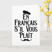 En Francais S'il Vous Plait - Frans leraar Kaart (Gele Bloem)