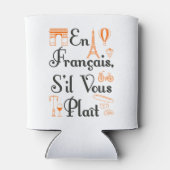 En Francais S'il Vous Plait Franse lerarenstudent Blikjeskoeler (Achterkant)