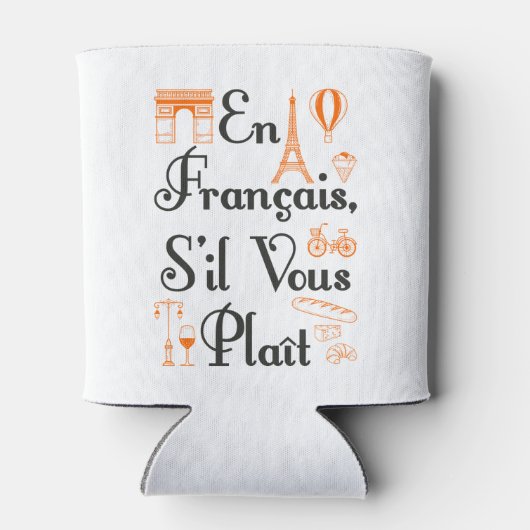 En Francais S'il Vous Plait Franse lerarenstudent Blikjeskoeler (Achterkant)