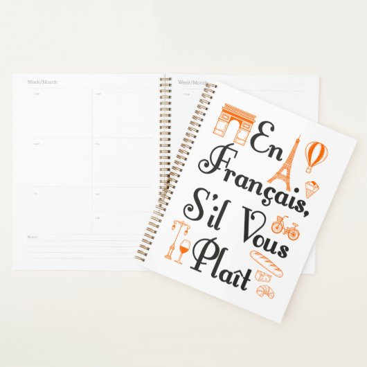 En Francais S'il Vous Plait Franse lerarenstudent Planner (Display)