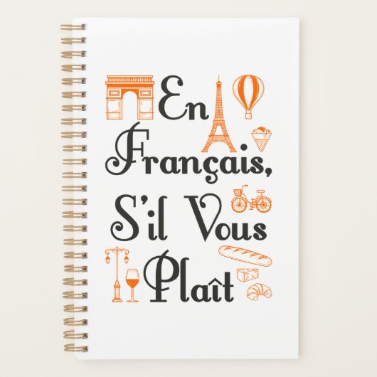 En Francais S'il Vous Plait Franse lerarenstudent Planner (Voorkant)