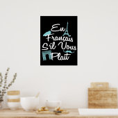 En Francais S'il Vous Plait - Franse taal Poster (Keuken)