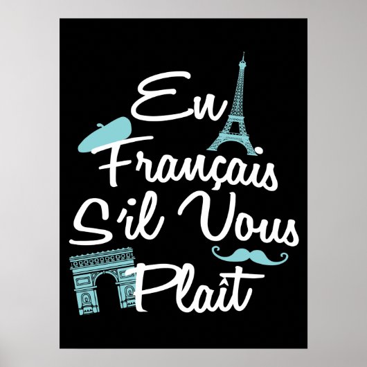 En Francais S'il Vous Plait - Franse taal Poster (Voorkant)