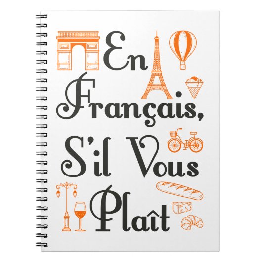 En Francais S'il Vous Plait French Teacher Student Notitieboek (Voorkant)