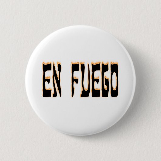 En Fuego (in brand) Ronde Button 5,7 Cm (Voorkant)