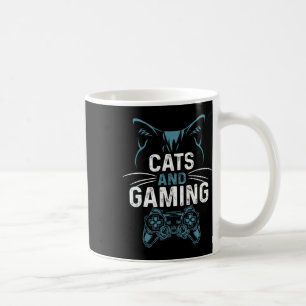 En Gaming Schattige Kat Liefhebber Gamer Video Gam Koffiemok