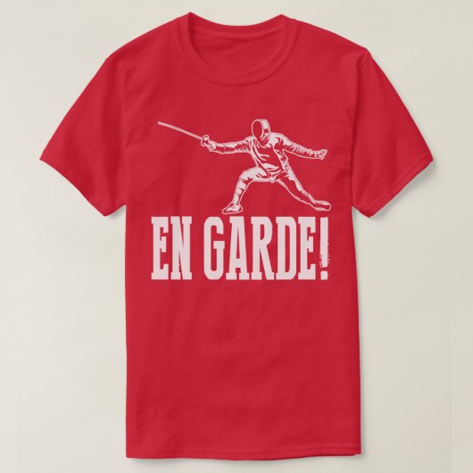 En Garde wit T-shirt (Design voorkant)