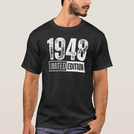 en geboren in 1948 t-shirt (Voorkant)