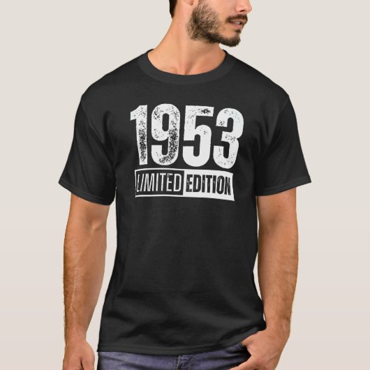 En geboren in 1953 t-shirt (Voorkant)