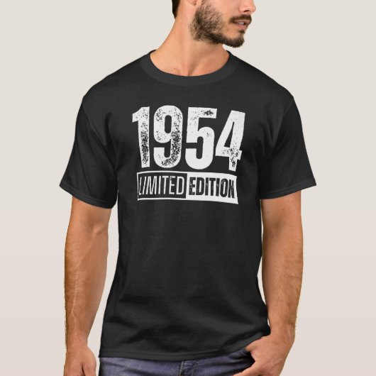 en geboren in 1954 t-shirt (Voorkant)