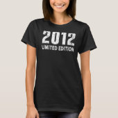en geboren in 2012 t-shirt (Voorkant)