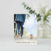 En gelukkig altijd foto-creamreceptie uitnodiging briefkaart (Staand voorkant)