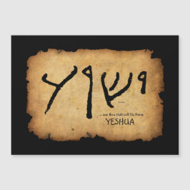 ... en gij zult Zijne Naam "Yeshua" noemen