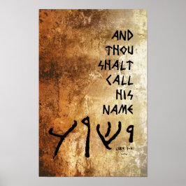 ... en gij zult Zijne Naam "Yeshua" noemen Poster