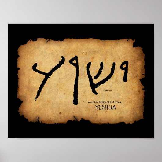 ... en gij zult Zijne Naam "Yeshua" noemen Poster (Voorkant)