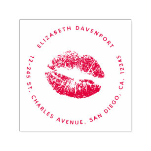 en glamoureuze lippen zelfinktende stempel