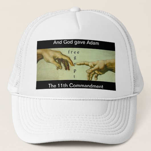 En God gaf Adam het elfde geboden... Trucker Pet (Voorkant)