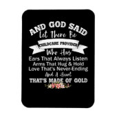 En God zei dat er een kinderzorgverlener moet zijn Magneet (Verticaal)