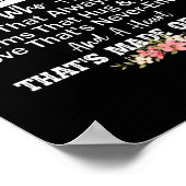 En God zei dat er een kinderzorgverlener moet zijn Poster (Hoek)