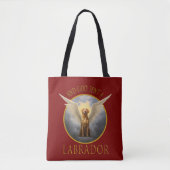 En God zond een labrador grappige kunst Tote Bag (Voorkant)