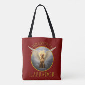 En God zond een labrador grappige kunst Tote Bag (Achterkant)
