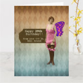 en grappig 29 alweer Birthday Kaart (Gele Bloem)