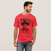 en grappig taco trump altijd kippen uit t-shirt (Voorkant volledig)