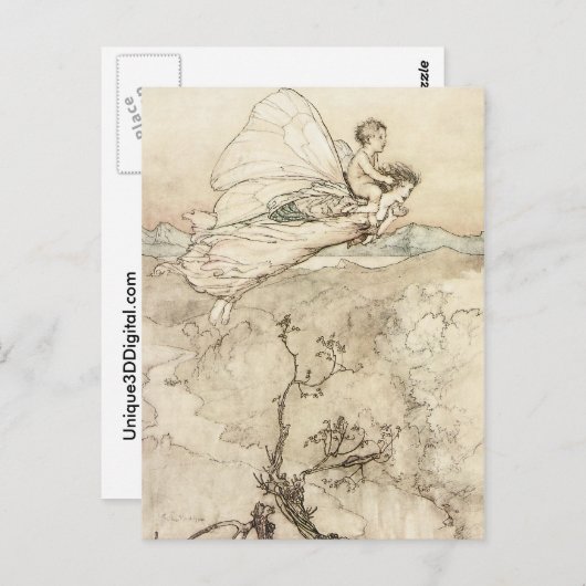 En haar Fairy Sen Briefkaart (Voorkant / Achterkant)