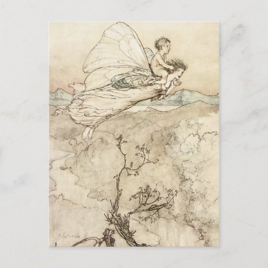 En haar Fairy Sen Briefkaart (Voorkant)