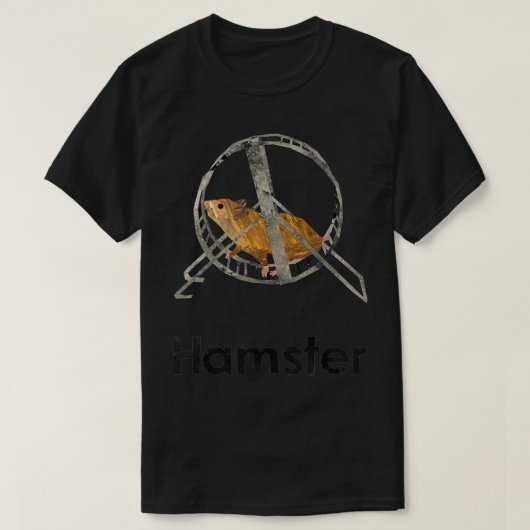 En Hamster in wiel T-shirt (Design voorkant)
