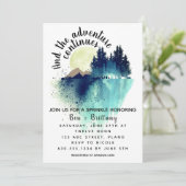 En het avontuur gaat verder uitnodiging (Staand voorkant)