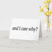 En het kan me schelen waarom? kaart (Gele Bloem)
