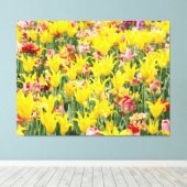 En het leven gaat door canvas afdruk (Insitu (Houten vloer))