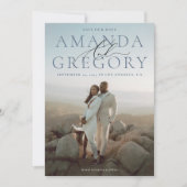 En het manuscript Volledige Foto legant sparen de  Save The Date (Voorkant)