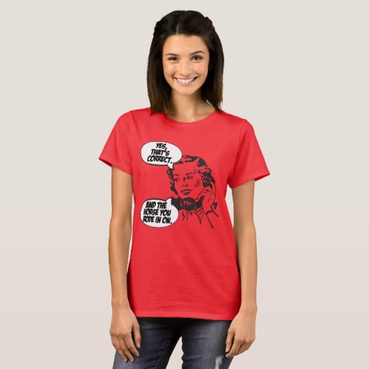 En het paard waar je op reed t-shirt (Voorkant volledig)