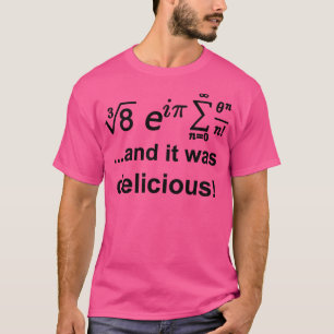 en het was heerlijke wiskunde vergelijkingen 4 t-shirt