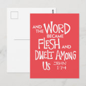 En het Woord werd vlees Briefkaart (Voorkant / Achterkant)