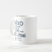 En het Woord werd vlees Koffiemok (Voorkant links)