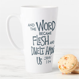 En het Woord werd Vlees Latte Mok