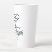 En het Woord werd Vlees Latte Mok (Voorkant)
