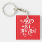 En het Woord werd vlees Sleutelhanger (Voorkant)