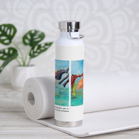 "En hij ademde op toen..No 2" Latte Mok Waterfles (Yoga)