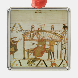 En hij komt voor koning Edward Metalen Ornament