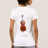 En hij speelt de cello... t-shirt (Achterkant)