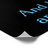 En hij zei tegen hen.Matthew 4:30 Poster (Hoek)