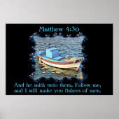 En hij zei tegen hen.Matthew 4:30 Poster (Voorkant)