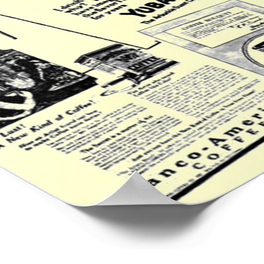  en historische koffie en medaille-1922 poster (Hoek)