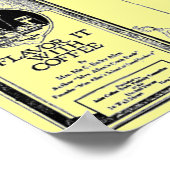 " en historische koffieboekje" poster (Hoek)